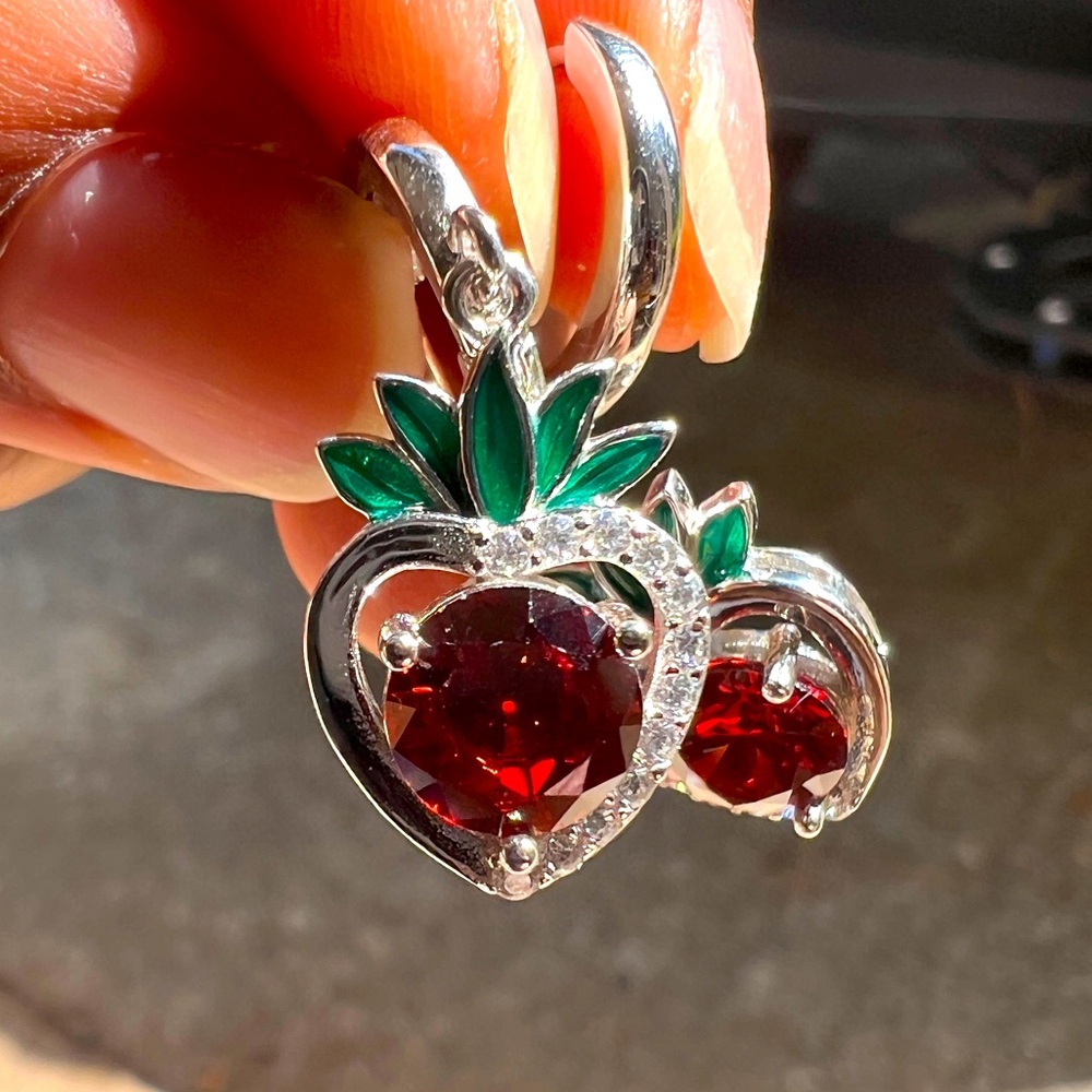 Item 7 - Sterling Silver Strawberry Earrings